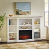 Saracina Home Traditional 70” Mantel Fireplace with Open Shelving - 2 of 4