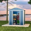 SUXXAN 5.3ft. W x 4 ft. D Galvanized Steel Storage Shed, Outdoor Metal Storage Shed with Sliding Door - 2 of 4