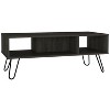 Coffee Table, Four Legs, Two Shelves, Espresso - 4 of 4
