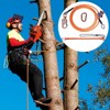 VEVOR Steel Core flipline, 1/2" x 8' Arborist Flipline, Flip Line for Tree Climbing with Alloy Steel Snap Hook, Aluminum Alloy Carabiner, Orange - 2 of 4