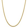 Black Bow Jewelry 2.5mm, 14k Yellow Gold D/C Hollow Wheat Chain Necklace - 3 of 4