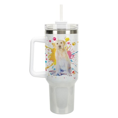100 North Cancer Zodiac Astrology Star Sign Wrap-Around 40 Oz. Stainless Steel Water Bottle Coffee Mug, Spill & Leak Resistant, Travel Tumbler with