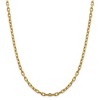 Black Bow Jewelry 5mm 14k Yellow Gold Hollow Open D/C Cable Chain Necklace - 2 of 4