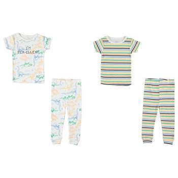 Cutie Pie Baby Boy Toddler and Infant Pajama Sleeper Matching Set