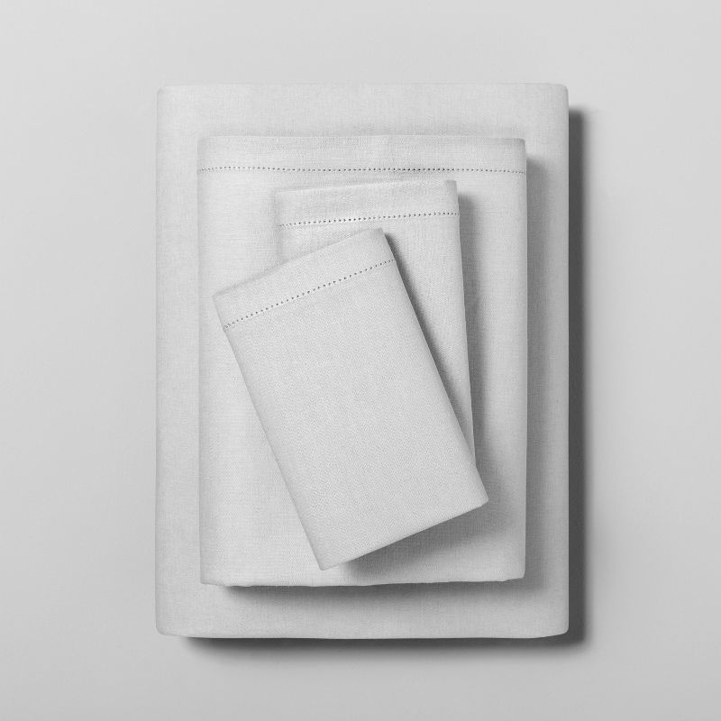 Linen Blend with Hem Stitch Sheet Set - Hearth & Hand™ with Magnolia, 1 of 8