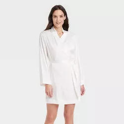 Women's Satin Robe - Stars Above™ White XL/XXL