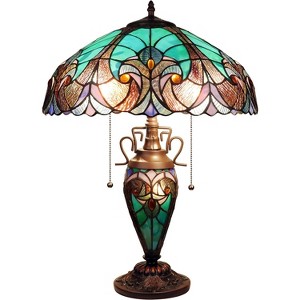 Chloe Lighting Liaison Victorian-Style 3 Light Double Lit Table Lamp 16 Inch - 1 of 4