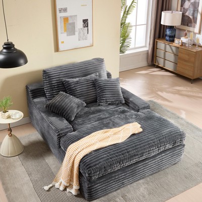 Aukfa Luxury Chenille Sofa With 4 Back Pillows, Versatile Centerpiece for Modern Living & Lasting Comfort for Living Room