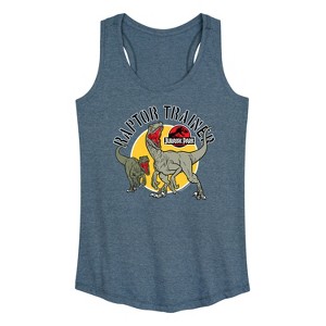 Women's - Jurassic World - Raptor Trainer Graphic Racerback Tank - 1 of 4