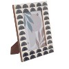 Sagebrook Home 5" x 7" Decorative Photo Frame - Contemporary Resin Ivory and Black Arch Design Picture Frame - Home - 2 of 4