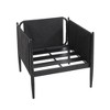 Dining Chair, Mid Century Modern Accent Chair, Backrest Club Chair With Water-Resistant Cushions, Upholstered Armchair - 4 of 4