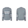 BLUEMING Womens Casual Snow Print Knitted Retro Pullover Sweaters Turtleneck Long Sleeve Crew Neck Jumper Tops - 2 of 4