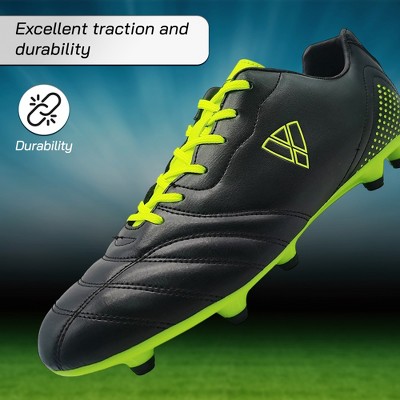 Vizari Men's Redondo Firm Ground Outdoor Soccer Shoes/Cleats | for Teens and Adults - Black/Green,7 — фото 7