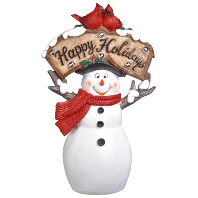 Yescom Christmas Snowman Tabletop Decoration for Theme Wedding Home Party White