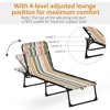 MOEPISY Folding Chaise Lounge Pool Chair, Patio Sun Tanning Chair, Outdoor Lounge Chair - 4 of 4