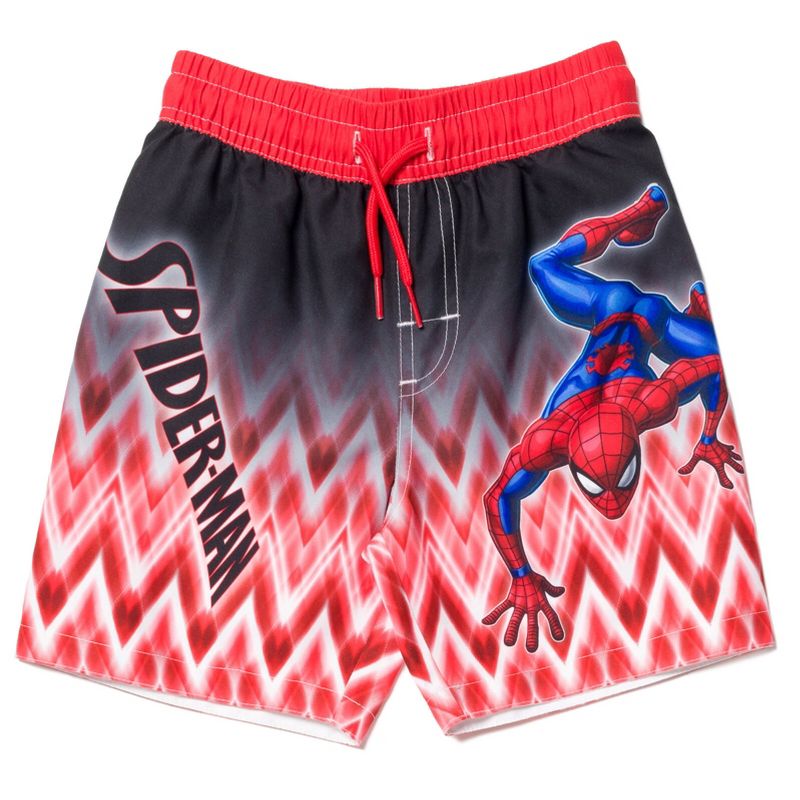 Marvel Spider-Man Pullover Rash Guard and Swim Trunks Toddler to Big Kid, 3 of 8