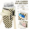 BABYYER Water Bottle Carrier Bag with Phone Pocket for Stanley 40oz Tumbler Neoprene Water Bottle Holder Pouch - 3 of 4