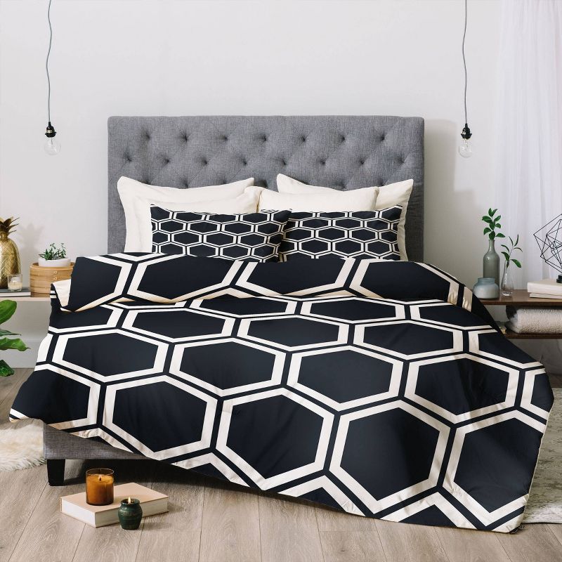 The Old Art Studio Hexagon Comforter Set - Deny Designs, 3 of 8
