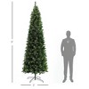 FURNIinspire Artificial Trees Christmas Tree Christmas Decor Decorative Tree, Tall Artificial Christmas Tree With Base, Green, 37.5"*37.5"*106.3" - 3 of 4