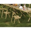 Tree City Portable Outdoor Solid Wood Folding Chair Load Capacity 250 Pounds - 3 of 4