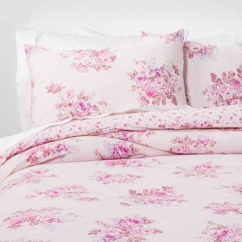 King Bouquet Comforter Set Pink Blush Simply Shabby Chic Target