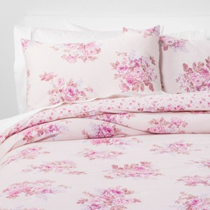 Twin Bouquet Comforter Set Pink Blush - Simply Shabby Chic