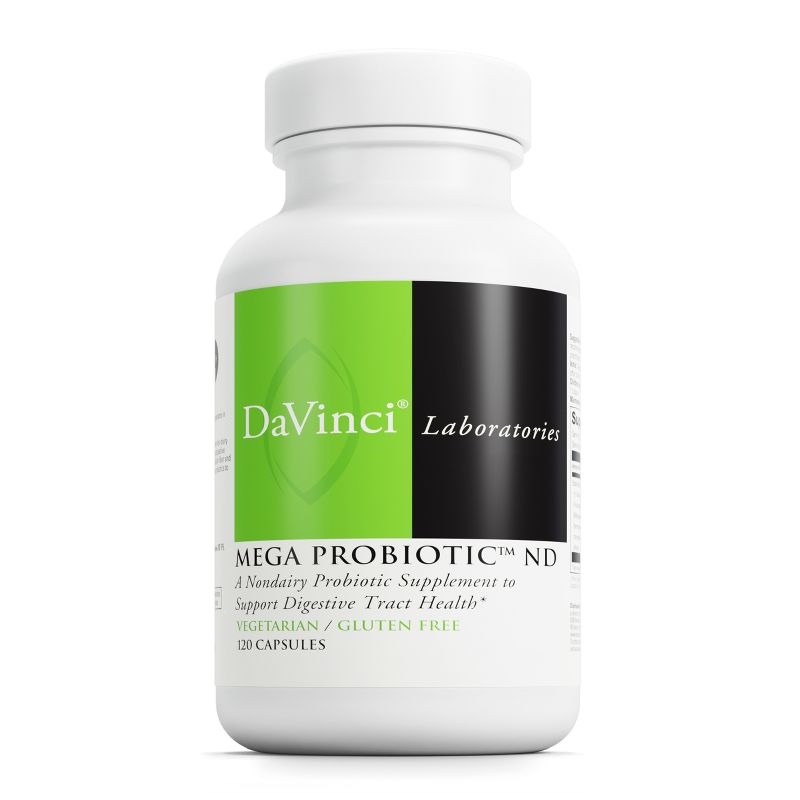DaVinci Labs Mega Probiotic ND - Non-Dairy Probiotic Supplement to Support Gut Health, Digestive Health and Neurological Health* - 120 Vegetarian Caps, 1 of 7