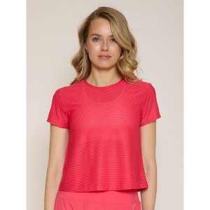 Danielle K. Open Back Short Sleeve Honey Tee - 1 of 4