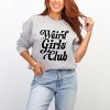 Weird Girls Club Distressed - Women's Graphic Sweatshirt - 3 of 4