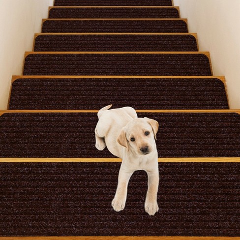 Spurtar Carpet Stair Mats Non Slip Indoor, 15 Pack 30 x 8 Stair Carpet  Treads, Skid Guard Tread Carpet for Stairs, Anti Slip Staircase Runners for