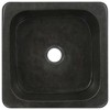 vidaXL Sink 11.8 in.x11.8 in.x5.9 in. Riverstone Black - 4 of 4