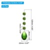 Unique Bargains Hanging Ornament DIY Craft Teardrop Crystal Chandelier Pendant Beads 4.92" x 1.5" 10 Pcs - 2 of 4