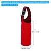 Unique Bargains Neoprene Insulated Removable Shoulder Straps Water Bottle Sling Bags 2.64"x7.28" 2 Pcs Red - 2 of 4