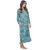 Casual Nights Women's Zip-Front Lounger Robe Long Duster Housecoat with Pockets - 4 of 4