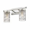 Archer 2-Light Vanity Wall Sconce - Transitional Design with Crystal Shades & Brushed Nickel - 3 of 4