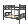 Donco Kids Austin Mission Full Over Full Dark Grey Bunkbed - 4 of 4