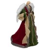 Northlight 18" Green and Brown Angel in a Dress Christmas Tree Topper - Unlit - 3 of 4