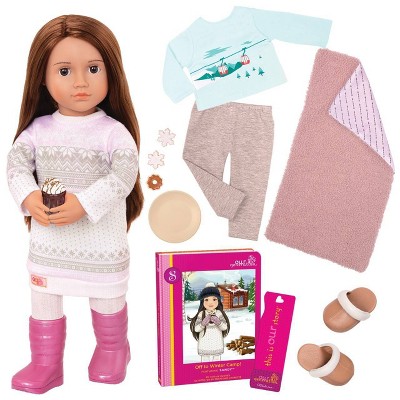 Our Generation 18" Posable Doll with Storybook - Sandy