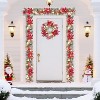 TackView 6FT Pre-Lit Christmas Garland, Xmas Garland with 20 Lights Flowers Ball Ornaments Berries, Xmas Decorations for Indoor Outdoor Decoration - 2 of 4