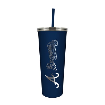 Braves Mlb Logo Tumbler Mlb Baseball Logo Team 20oz Skinny Tumbler