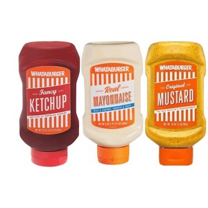Whataburger Fancy Ketchup, Mustard, Mayo (1 of Each) - 1 of 1