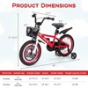 Costway 12"/14"/18" Kid's Bike for 4-8 with Height-Adjustable Handlebar & Saddle Handbrake Blue/Green/Red/Purple - 3 of 4