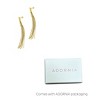 Adornia Tarnish Resistant 14k Gold Plated Fringe Drop Earrings - image 2 of 2