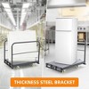2in1 Steel Panel Truck Cart, Flatbed Cart Heavy Duty Drywall Cart Lumber Cart, Platform Trucks with 2000 lbs Capacity w/Swivel Casters - 3 of 4