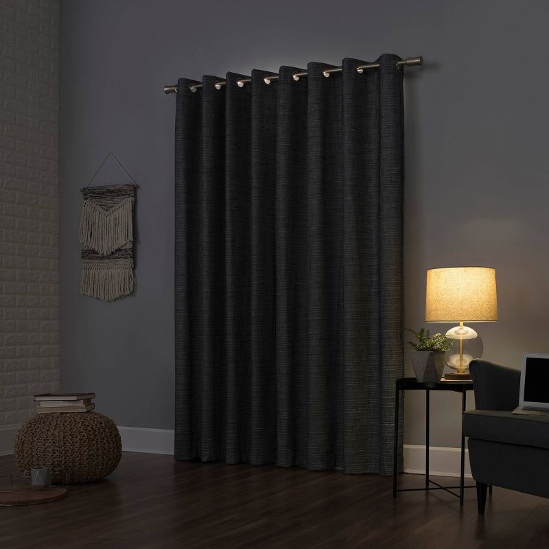 Kline Burlap Weave Thermal 100% Blackout Grommet Top Curtain Panel - Sun Zero, 3 of 10