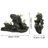 Unique Bargains Aquarium Terrariums Mountain for Fish Tank Landscape Decoration Resin Gray Green 5.51" Height 1pcs - image 4 of 4