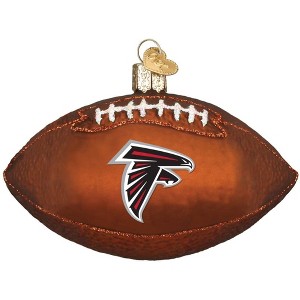 Old World Christmas Blown Glass Ornament for Christmas Tree, Atlanta Falcons Football - 1 of 4