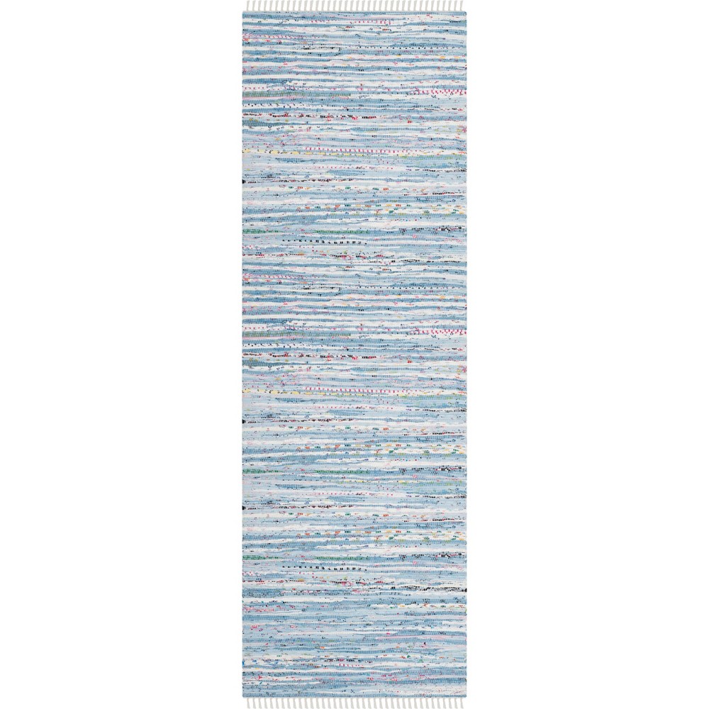  Runner Spacedye Design Woven Light Blue