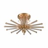 Elk Home Serena 5 - Light Semi-Flush Mount in  Satin Brass - 3 of 3