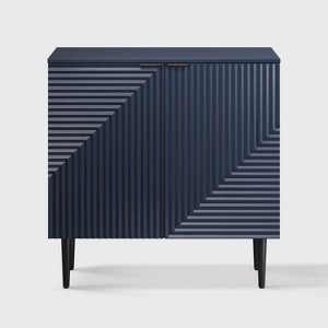 Burkart 2 - Door Fluted Accent Cabinet with Adjustable Shelves - 1 of 4